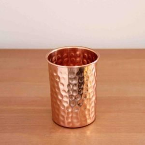 Hammered Pure Copper Tumbler Glass