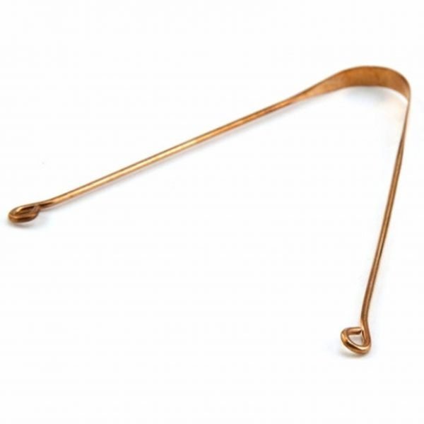 Pure Copper Tongue Scrapper, Lacquer and Chemical Free, Authentic Ayurvedic Copper Tongue Cleaner 100% Pure Copper - Image 2