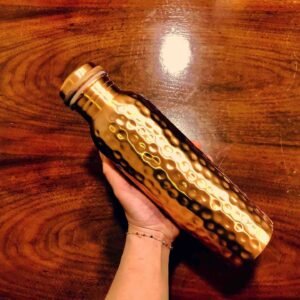 Hammered Pure Copper Water Bottle