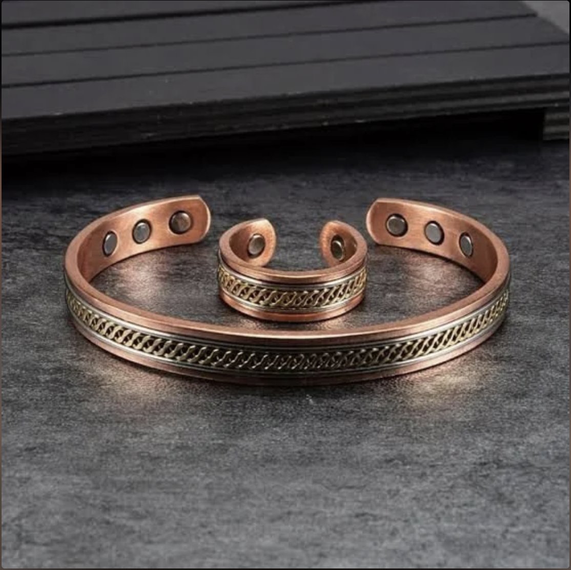 Woven Copper Bracelet for Women